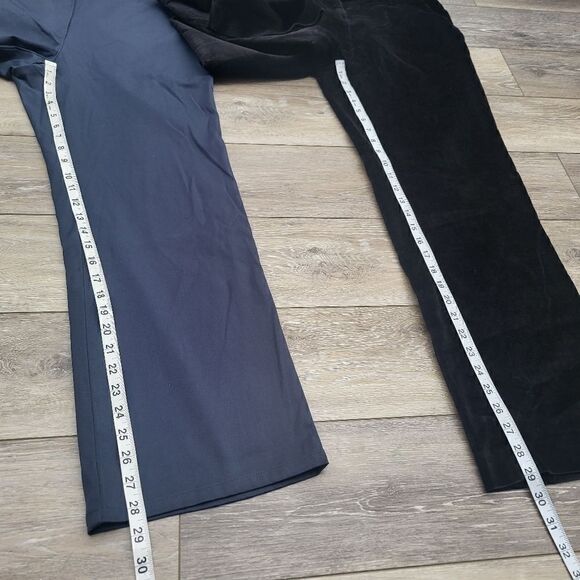 Talbots Petites vintage dress pants size 10 petite blue and black velvet - Picture 7 of 11